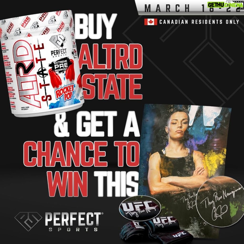 Rose Namajunas Instagram - 🚨 ALTRD ROSE GIVEAWAY! 🌹 YOU DON'T WANT TO MISS THIS!!!! 🚨 READ BELOW👇 PRIZE INCLUDES 🎁 Exclusive Rose Artwork by Bruce Colero (signed & numbered by Rose & Bruce) 🥊 Official UFC Boxing Gloves (signed by Rose) HOW TO ENTER - Grab a bottle of ALTRD STATE (it will be 50% off from March 18-24) 🎉 - Every purchase not only elevates your performance but also enters you into our mega giveaway!🥋 🔔Winner will be announced March 22nd from this account only - please be mindful of spam accounts and report them when possible 👊🏻 Don't miss out on this knockout opportunity! 🥊 Canadian Entries only 🇨🇦 BE GREAT. 💪