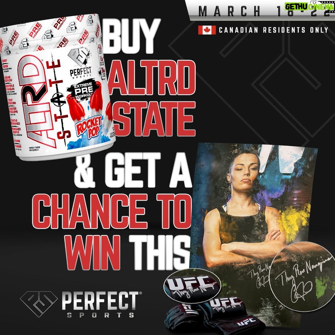 Rose Namajunas Instagram - π¨ ALTRD ROSE GIVEAWAY! πΉ YOU DON'T WANT TO MISS THIS!!!! π¨ READ BELOWπ PRIZE INCLUDES π Exclusive Rose Artwork by Bruce Colero (signed & numbered by Rose & Bruce) π₯ Official UFC Boxing Gloves (signed by Rose) HOW TO ENTER - Grab a bottle of ALTRD STATE (it will be 50% off from March 18-24) π - Every purchase not only elevates your performance but also enters you into our mega giveaway!π₯ πWinner will be announced March 22nd from this account only - please be mindful of spam accounts and report them when possible ππ» Don't miss out on this knockout opportunity! π₯ Canadian Entries only π¨π¦ BE GREAT. πͺ
