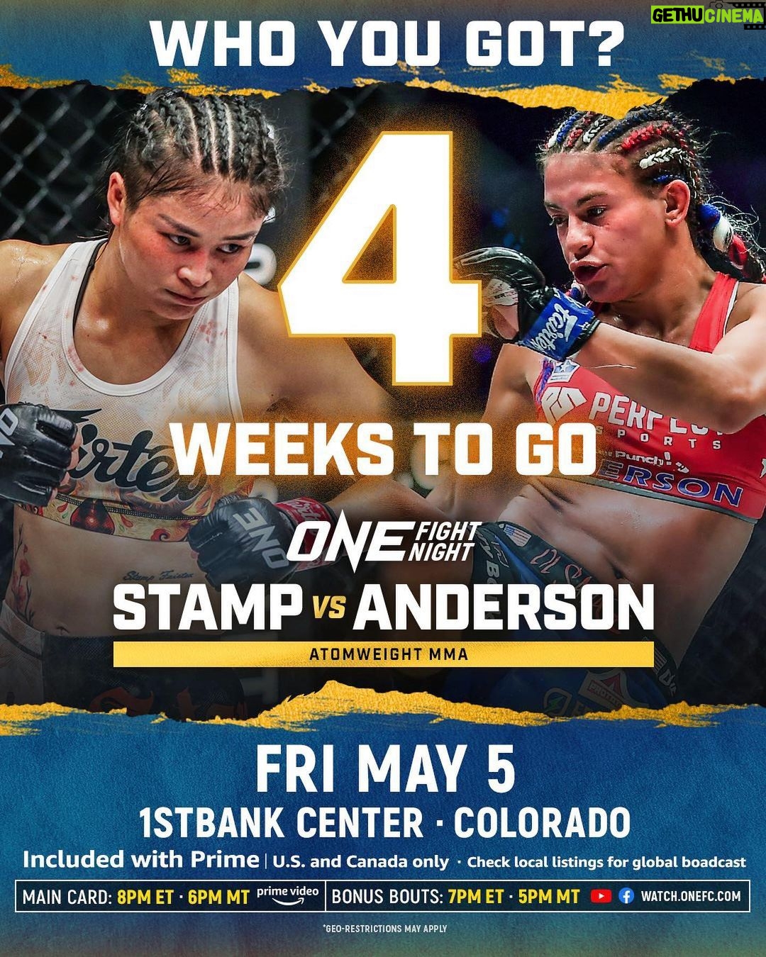 Rose Namajunas Instagram - 4 weeks to go before the biggest fight of my career! Grateful to be training and learning from the best!! 👊🏼 LFG! 303 Training Center