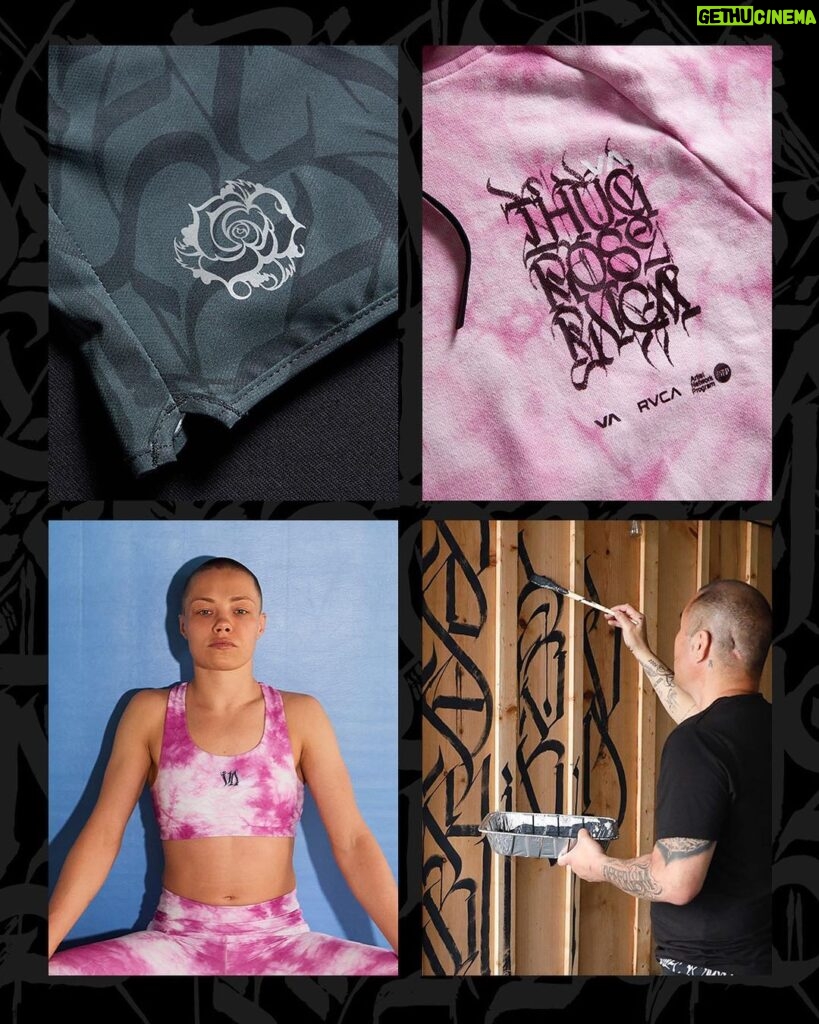 Rose Namajunas Instagram - Thug Rose X Defer 🌹 A Collaboration with 2 x UFC World Champion @rosenamajunas and Los Angeles pioneer graffiti artist @deferk2s inspired by telling their authentic story through their craft, whether it be mix martial arts or street art. Combat sport meets the streets in a sport collection for mens and womens with all the perfomance attributes. Now available in the best retail stores around the world and online in the link 🌐 @rosenamajunas @deferk2s @rvca @rvcasport @pmtenore #balanceofopposites #rvcasport