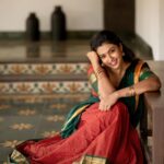 Roshini Haripriyan Instagram - தாவணி ♥️ Photography @navin.appu Outfit @ivalinmabia MUA @abhirami_mua Hairstyle @_shalini_mua_ Location courtesy @marutham.village.resort #roshniharipriyan Marutham Village Resort