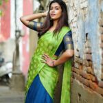Roshini Haripriyan Instagram - Pachaaaa !!♥️♥️ Outfit @ivalinmabia Photography @rightfilmer #cookwithcomali #cookwithcomali3 #roshni #roshniharipriyan Chennai, India