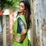 Roshini Haripriyan Instagram - Pachaaaa !!♥️♥️ Outfit @ivalinmabia Photography @rightfilmer #cookwithcomali #cookwithcomali3 #roshni #roshniharipriyan Chennai, India