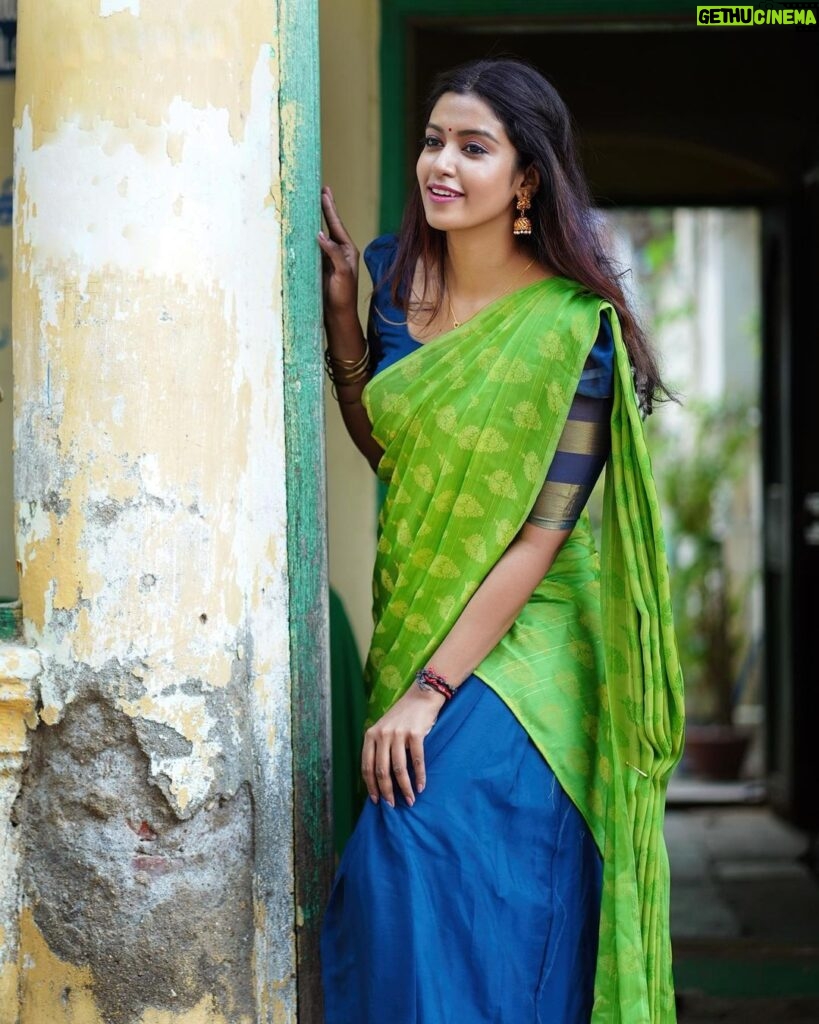 Roshini Haripriyan Instagram - Pachaaaa !!♥️♥️ Outfit @ivalinmabia Photography @rightfilmer #cookwithcomali #cookwithcomali3 #roshni #roshniharipriyan Chennai, India