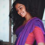 Roshini Haripriyan Instagram - Less perfection more authenticity 🤍 #roshniharipriyan #throwback #saree Chennai, India