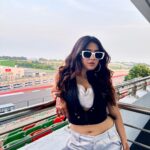 Roshni Walia Instagram - Don’t take your eyes off the trophy ;) . . . Outfit - @bonkers.corner . . . #motogp #roshniwalia #explore #foryou #race #india #delhi 🔚 Budhh International Circuit