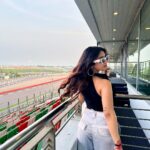 Roshni Walia Instagram - Don’t take your eyes off the trophy ;) . . . Outfit - @bonkers.corner . . . #motogp #roshniwalia #explore #foryou #race #india #delhi 🔚 Budhh International Circuit