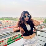 Roshni Walia Instagram - Don’t take your eyes off the trophy ;) . . . Outfit - @bonkers.corner . . . #motogp #roshniwalia #explore #foryou #race #india #delhi 🔚 Budhh International Circuit