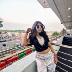 Roshni Walia Instagram - Don’t take your eyes off the trophy ;) . . . Outfit - @bonkers.corner . . . #motogp #roshniwalia #explore #foryou #race #india #delhi 🔚 Budhh International Circuit