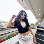 Roshni Walia Instagram - Don’t take your eyes off the trophy ;) . . . Outfit - @bonkers.corner . . . #motogp #roshniwalia #explore #foryou #race #india #delhi 🔚 Budhh International Circuit