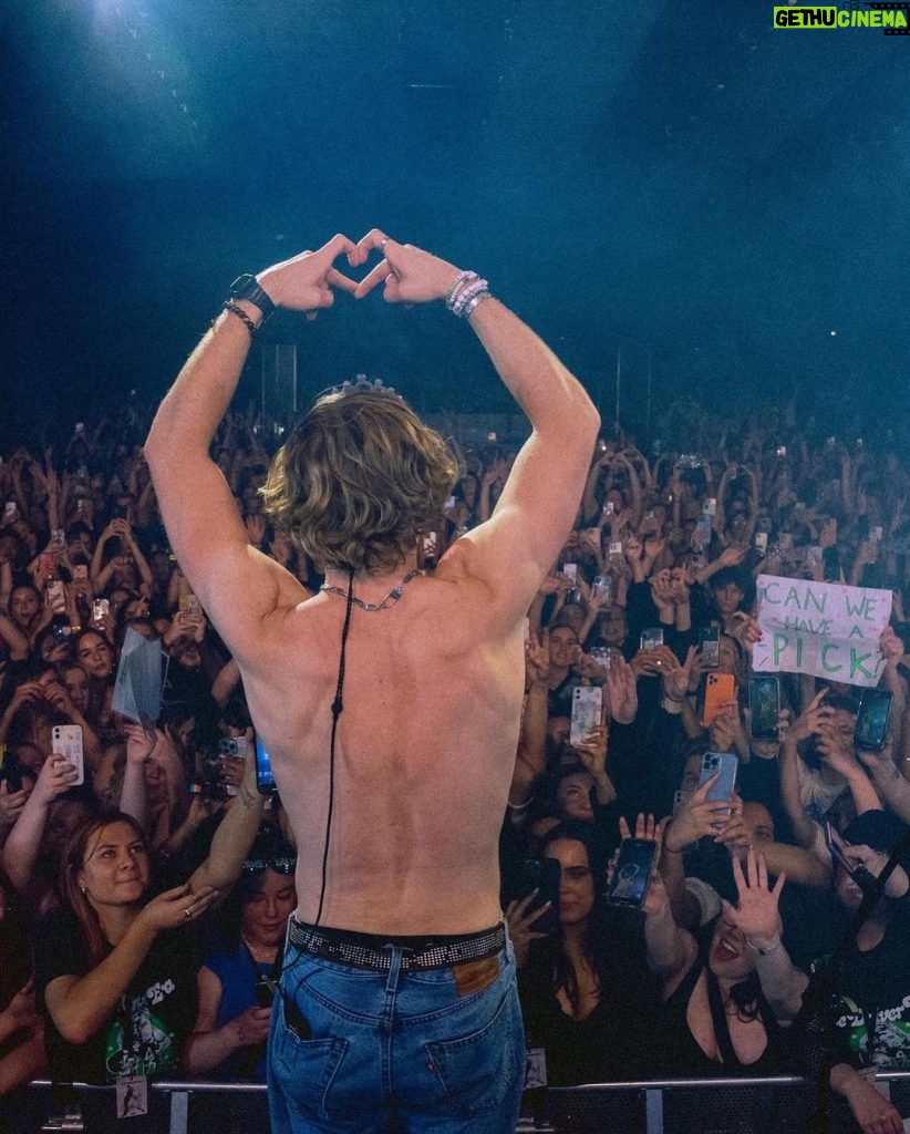 Ross Lynch Instagram - We did it! 57 shows! 4 continents! 18 countries! What a wild ride. Couldn’t be more grateful to our crew and band for making this one of the most enjoyable tours we’ve ever done. & of course all of you who came to the shows. It was wonderful. We’ll see you all again soon. Thank you so much! 📸- @mhunterreynolds