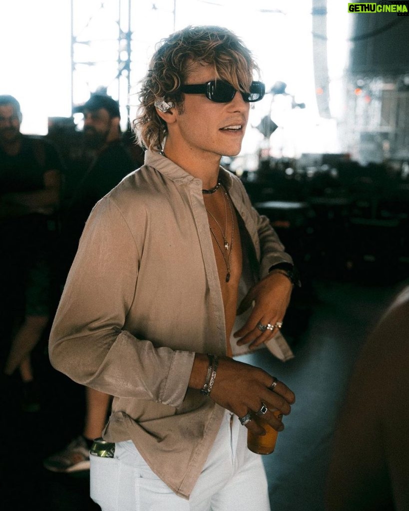 Ross Lynch Instagram - Shoutout to @lollapaloozafr for having us. We had an absolute blast and hope to play again real soon. 📸- @manelcasanova Paris, France