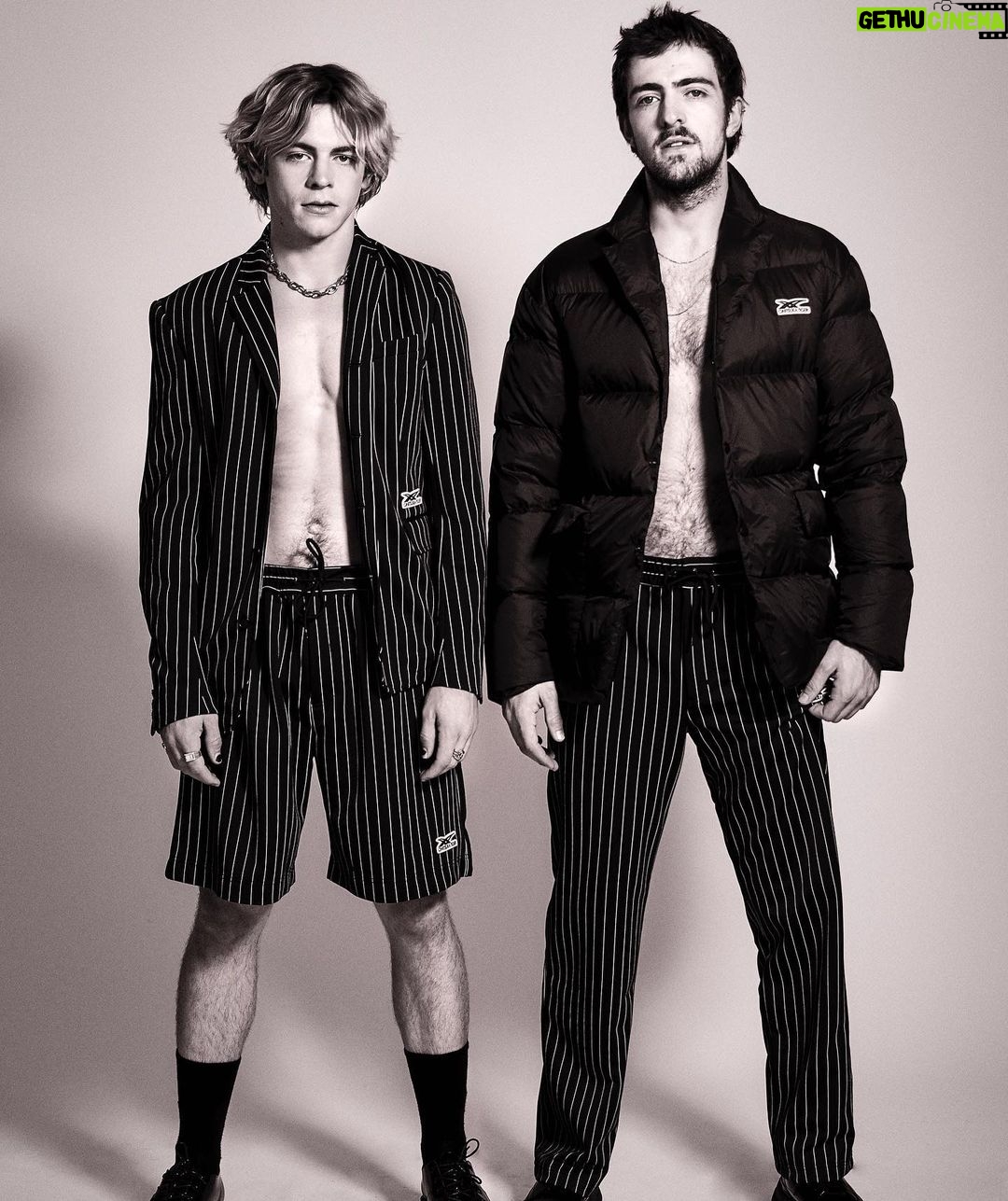 Ross Lynch Instagram - Album has been out for almost a month. Tour starts in 3 days. Caught up with @flauntmagazine recently to chat. Link in stories. Photos by @instamaxmonty Styled by @edwin.j.ortega ft @onitsukatigerofficial Groomer: @groomedbymichelleharvey Written by @olivianovato #flauntmagazine