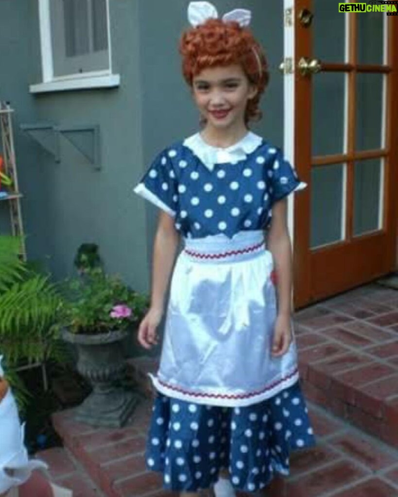 Rowan Blanchard Instagram - When I was Lucille Ball for Halloween and my birthday party😇 I Love Lucy
