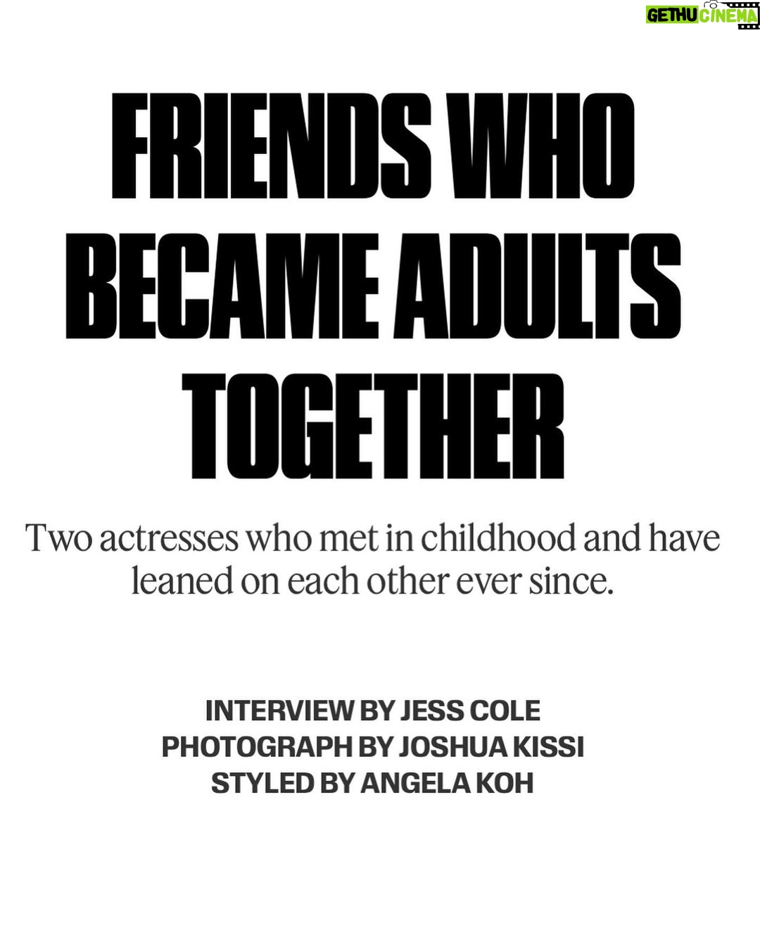Rowan Blanchard Instagram - @nytimes @tmagazine more than ten years of being friend soulmates my dearest @amandlastenberg π© and we got to do this fancy @tmagazine shoot in our fancy coats to celebrate πin print on the 18th πΈ