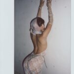 Rowan Blanchard Instagram - The Canada climate/work schedule has limited my outfits to leggings, a parka and uggs, missing when @gabriel_held_vintage and I played around in his studio in September 🌹 the second photo is this perfect Todd Oldman thigh high boot set and the last is allllll vintage Prada 🤩
