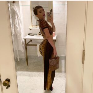 Rowan Blanchard Instagram - @pechuga_vintage secured me the vintage JPG cyber dot print 👀 I got twooooo versions