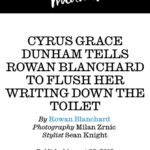 Rowan Blanchard Instagram - I was very excited to have interviewed my wonderful friend @cyrus_today about their very special forthcoming book A YEAR WITHOUT A NAME, which after I read it, is now of one of the most vivid memoirs in my memory. We spoke about childhood attractions to the perverse and the transgressive, diary keeping, and confronting former writing from earlier parts of your life. Link in the 💦 @interviewmag