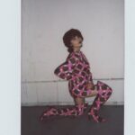 Rowan Blanchard Instagram - The Canada climate/work schedule has limited my outfits to leggings, a parka and uggs, missing when @gabriel_held_vintage and I played around in his studio in September 🌹 the second photo is this perfect Todd Oldman thigh high boot set and the last is allllll vintage Prada 🤩
