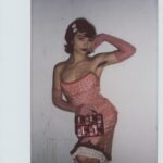 Rowan Blanchard Instagram - The Canada climate/work schedule has limited my outfits to leggings, a parka and uggs, missing when @gabriel_held_vintage and I played around in his studio in September 🌹 the second photo is this perfect Todd Oldman thigh high boot set and the last is allllll vintage Prada 🤩