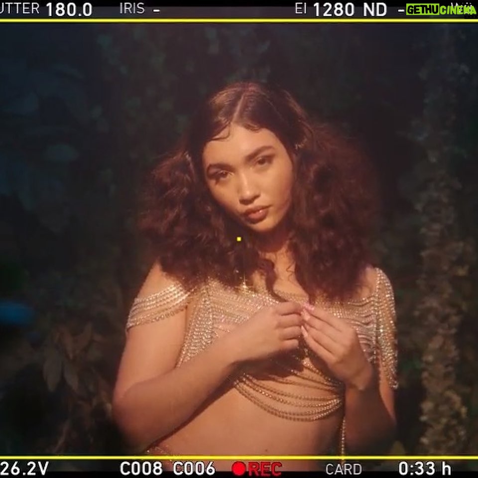 Rowan Blanchard Instagram - I love @ziwef and I loved getting to pull these looks and be fantasy girls together for her latest music video in the new episode of Ziwe 🥂😛 swipe until the end for an extra af video of me feeling this glam 😂❤️🤷♀️