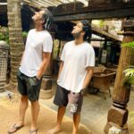Rrahul Sudhir Instagram - From the benefits of being a tamed male animal to all the ART we stand for and simultaneously achieving the commercial balance to keep the madness growing. Thankyou @vishalvashishtha and @deepakshi7 for a true masterclass on the art of living or maybe the commerce of existing….🫶🏻 #vishalvashishtha #rrahulsudhir #kava #deepakshi #art #artwork #ootd PS - Thanks for the early morning swim 🏊‍♂️ PC - @deepakshi7 Jardin D'ulysse Morjim