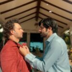 Rrahul Sudhir Instagram - Now you know about the reason of our caption when we posted the picture together 🤣😂😁🤣 . . #AnActionHero #dialogue #hindimovie #costars #moviedialogue #comedy #instadaily #fyp #style #actor #instamood #sourabhraajjain #srj #rrahulsudhir