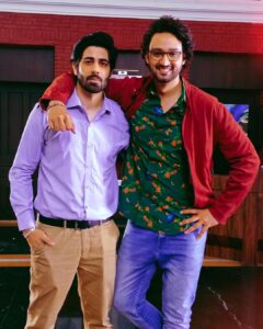 Rrahul Sudhir Instagram - Kya karney… Shooting 🤣😃 . . . #photoofday #potd #instagood #costars #instadaily #fyp #style #actor #instafashion #instamood #sourabhraajjain #srj