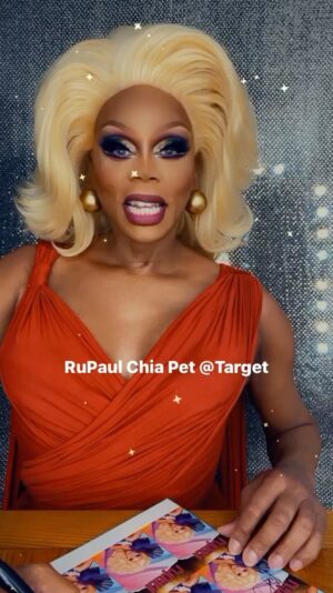 RuPaul Instagram - Limited edition #RuPaul #ChiaPet autographed at @Target International shoppers order @ChiaPetOfficial from Haulathon.com #Haulathon