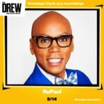 RuPaul Instagram - TODAY! Ru on Drew! @thedrewbarrymoreshow