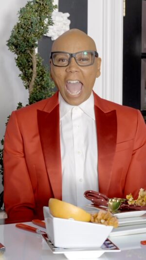 RuPaul Instagram - Stress less this holiday season, because Mama Ru is looking out for you. #Tupperware #BakingSoda