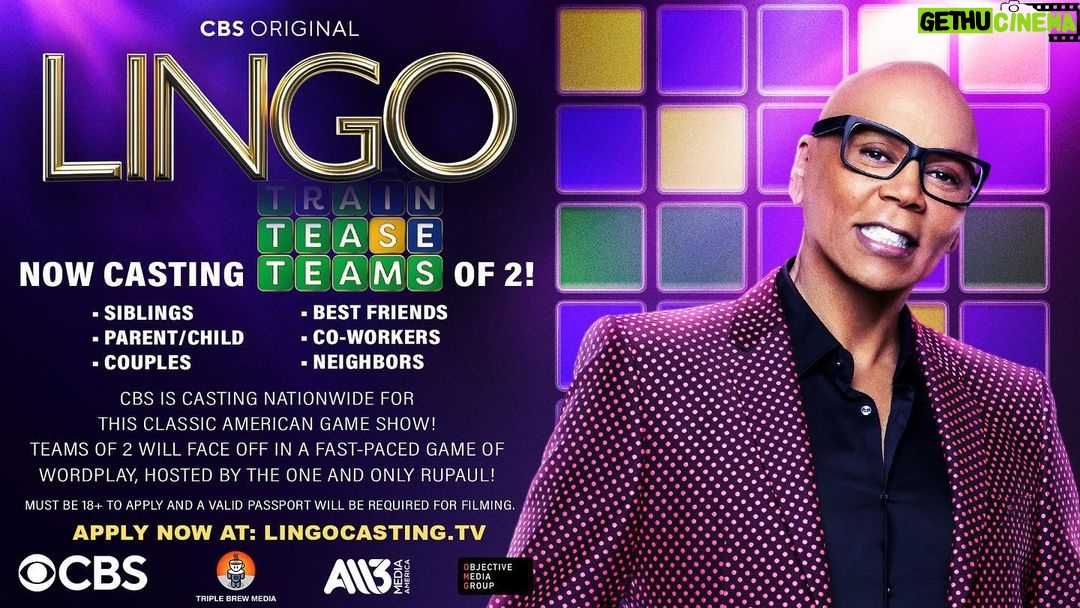 RuPaul Instagram - Final weeks of #LINGO casting! APPLY HERE: lingocasting.tv