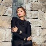 Rubina Dilaik Instagram - Black Magic ✨ . . . Shot by @smileplease_25 Managed by @jiggz_zala1188 Hair @irfanshaikh_hair_11.11 Makeup @neerajnavare.makeupartist Stylist @simstyles20 Outfit @miakee.official Over Coat @madaboutfashion_kejal Stockings @fashionstruc Accessories @ananaofficial Heels @sana.k.official