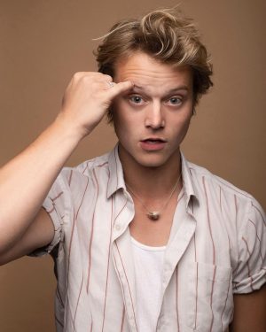 Rudy Pankow Instagram - When shooting with @lukefontana, you forget there’s a camera and talk about what matters… like PlayStation, Xbox or Nintendo, 1st or 2nd gen of clones from Star Wars and which Hogwarts house are you and why.