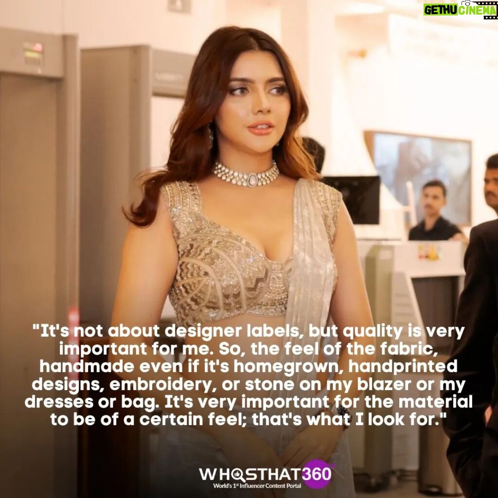 Ruhi Singh Instagram - Exclusive! From sarees to statement pieces: @ruhisingh12 opens up about her evolving style, embracing quality over trends and finding confidence in every outfit. ✨🔥 ✍ @ipriyankabhatt #FashionInspo #Sarees #MissIndia #RuhiSingh #FashionTalk #Exclusive #WhosThat360