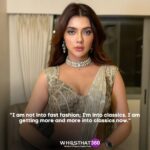 Ruhi Singh Instagram - Exclusive! From sarees to statement pieces: @ruhisingh12 opens up about her evolving style, embracing quality over trends and finding confidence in every outfit. ✨🔥 ✍️ @ipriyankabhatt #FashionInspo #Sarees #MissIndia #RuhiSingh #FashionTalk #Exclusive #WhosThat360