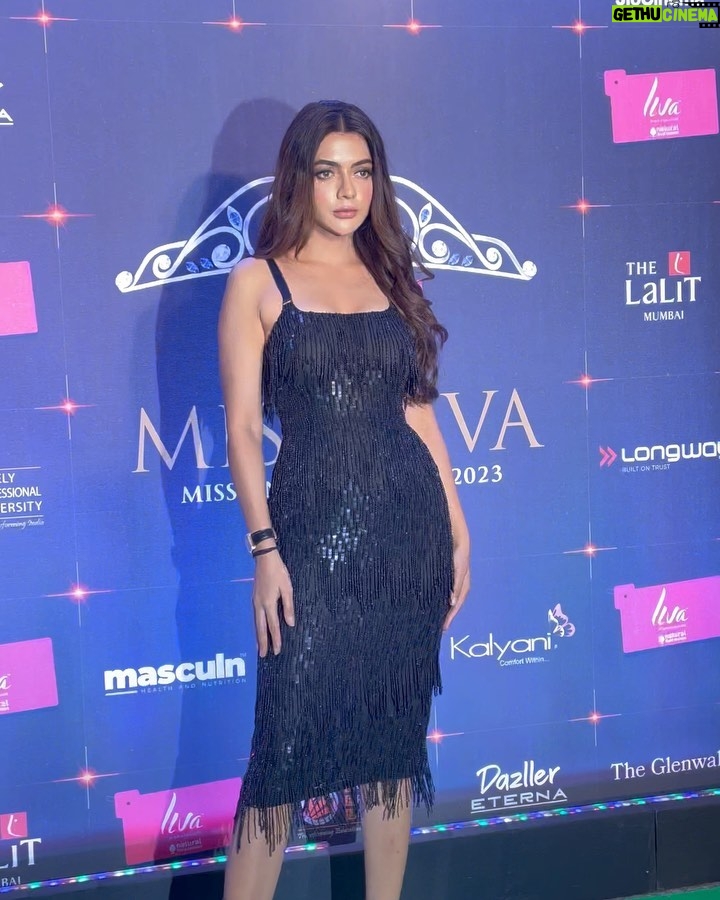 Ruhi Singh Instagram - Last night at Miss Universe India ❤ Outfit @elisabettafranchi Hmua @muadivyashetty Photos @chiliverishiva