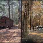 Russell Crowe Instagram - So you can get a feel for a bushfire, here’s a little side by side...