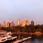Russell Crowe Instagram - When those first dawn sun rays hit the city ... 6:20am . 18 degrees Celsius . Late autumn and I’m standing outside in a T-shirt ... ( cue music )