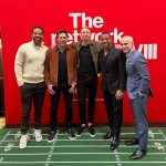 Russell Wilson Instagram - Grateful to @Verizon! @hansvestberg always fun speaking sports, tech, and entrepreneurship! Legends: @mavcarter @hlundqvistofficial @hansvestberg Brett Yormark Las Vegas, Nevada