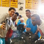 Russell Wilson Instagram - Grateful to be part of @Fanatics' #MerchMadness giveaway, which contributed $20M+ across 100 locations nationwide. It was an honor to meet these exceptional students in Harlem, NY, their spirits fill me with hope!