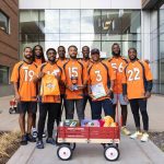 Russell Wilson Instagram - The whole squad visited today!!! @childrenscolo 🧡💙