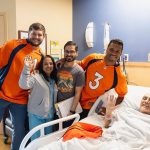 Russell Wilson Instagram - Incredibly Grateful to visit the amazing folks at @centurahealth with @mdhenningsen at St Anthony hospital today. Thank you for inspiring us and keep on fighting! 💪 @broncos @broncosofffield Denver, Colorado