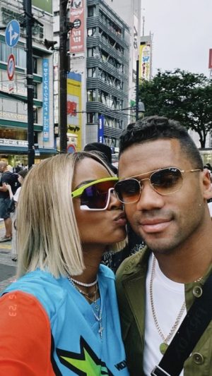 Russell Wilson Instagram - God made you perfect for me. 
You are my Peace in a storm. 
You are my Joy in sadness. 
You are my Comfort in trouble.
I Thank Jesus for you. 
My Forever. 
Year 7 x Forever.
Always & Forever.
@Ciara
