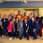 Russell Wilson Instagram - Incredibly Grateful to visit the amazing folks at @centurahealth with @mdhenningsen at St Anthony hospital today. Thank you for inspiring us and keep on fighting! 💪 @broncos @broncosofffield Denver, Colorado