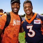 Russell Wilson Instagram - What an amazing time with the servicemen and women who made it to practice. So inspiring! Thank you to all who serve 🙏🏾