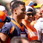 Russell Wilson Instagram - What an amazing time with the servicemen and women who made it to practice. So inspiring! Thank you to all who serve 🙏🏾