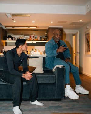Ryan Garcia Instagram - Felt like a dream when Mike Tyson came and just wanted to hangout before my fight ✨👊 we all love you Mike @miketyson
