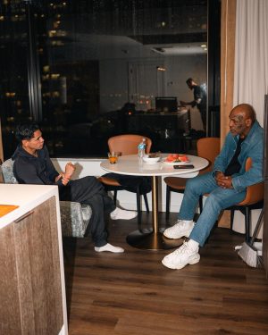 Ryan Garcia Instagram - Felt like a dream when Mike Tyson came and just wanted to hangout before my fight ✨👊 we all love you Mike @miketyson
