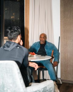 Ryan Garcia Instagram - Felt like a dream when Mike Tyson came and just wanted to hangout before my fight ✨👊 we all love you Mike @miketyson
